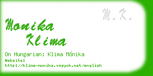 monika klima business card